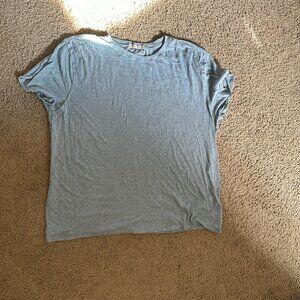 We the Free Blue Oversized Tee Size Large